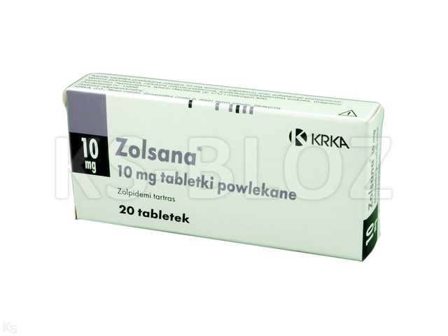 Zolsana interakcje ulotka tabletki powlekane 10 mg 20 tabl. (2 blist. po 10 tabl.)