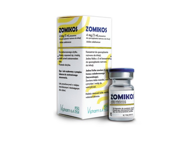 Zomikos interakcje ulotka koncentrat do sporządzania roztworu do infuzji 4 mg/5ml 1 fiol. po 5 ml