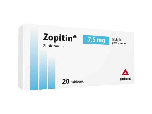 Zopitin 7,5 interakcje ulotka tabletki powlekane 7,5 mg 20 tabl.