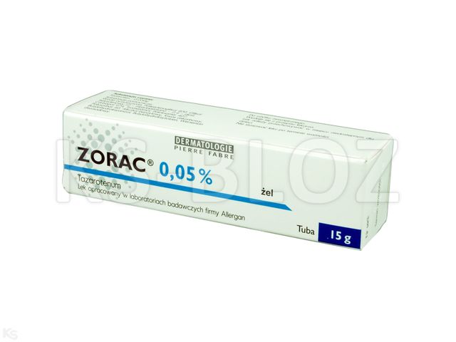 Zorac interakcje ulotka żel 500 mcg/g 15 g (tub.)