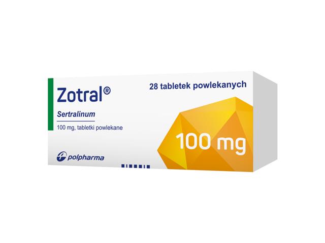 Zotral interakcje ulotka tabletki powlekane 100 mg 