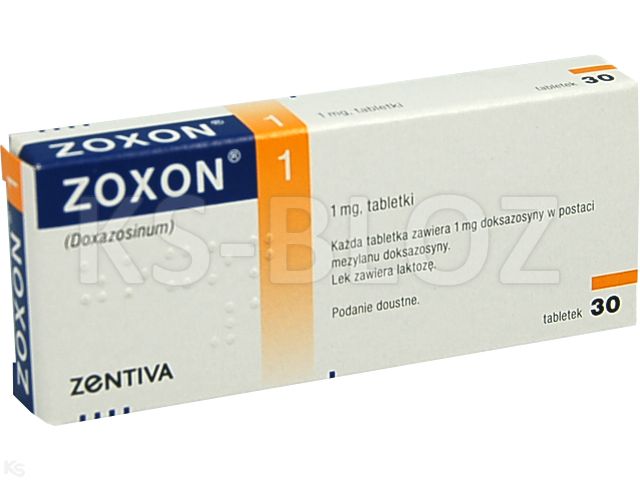 Zoxon 1 interakcje ulotka tabletki 1 mg 