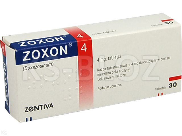 Zoxon 4 interakcje ulotka tabletki 4 mg 