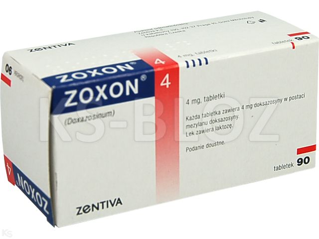 Zoxon 4 interakcje ulotka tabletki 4 mg 90 tabl. | 9 blist.po 10 szt.
