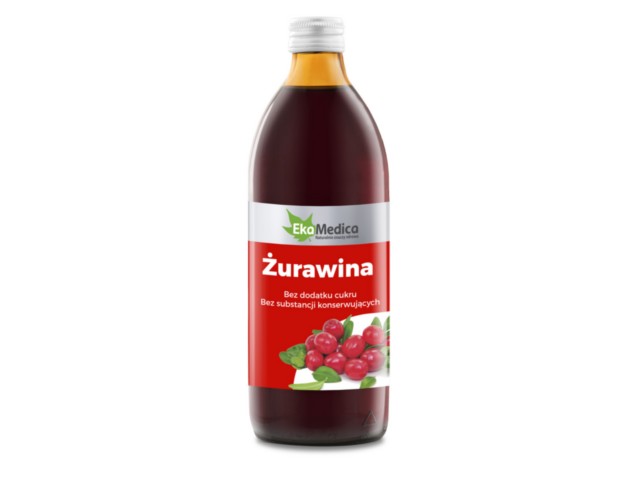 Żurawina 0,5 l interakcje ulotka   500 ml