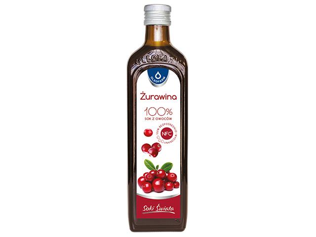 Żurawina 100% Sok Z Owoców Żurawin interakcje ulotka sok - 490 ml