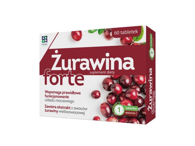 Żurawina Forte interakcje ulotka tabletki - 60 tabl.