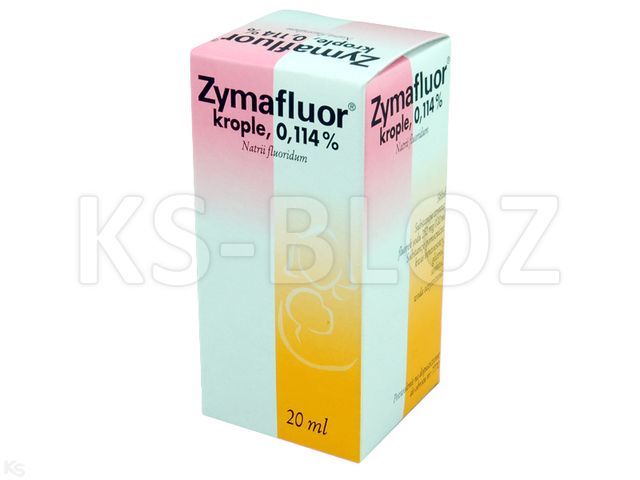 Zymafluor 0,114% interakcje ulotka krople doustne  20 ml